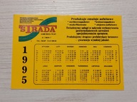 naklejka kalendarz STRADA 1995
