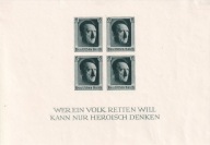 Deutsches Reich 1937 bl.8 z 2 podlepkami, uszkodzenie kleju cena kat.30€