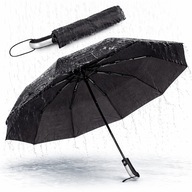 PARASOL SKŁADANY AUTOMATYCZNY DUŻY WODOODPORNY PARASOLKA + POKROWIEC DESZCZ
