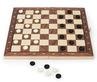 SZACHY DREWNIANE WARCABY DUŻE DLA DZIECI TRYKTRAK GRY LOGICZNE PLANSZ0WE