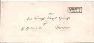 LEGNICA -LIEGNITZ -koperta -sucha pieczęć -opisane 1835 rok