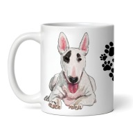 Kubek z bulterierem, bullterrier serce czarne 330ml