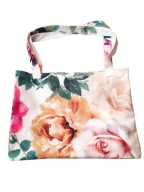 Torba damska plażowa w kwiaty duża A 4