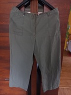 Spodnie C&A 50 spodenki bojówki len w pasie 108 cm jak nowe