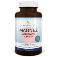 Suplement diety Medverita Jabłczan magnezu + P-5-P 100 kapsułek