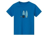 LUPILU dziecięcy T-SHIRT bawełniany niebieski koszulka deski 98/104 NOWY