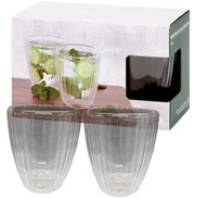 Szklanki z podwójnym dnem 260ml 2 szt. do kawy i herbaty
