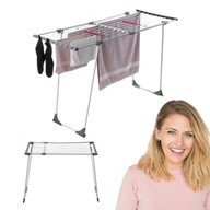 SUSZARKA NA PRANIE UBRANIA STOJĄCA ROZSUWANA BALKONOWA OGRODOWA DO UBRAŃ