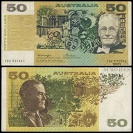BNA - AUSTRALIA 50 Dolarów Dollars 1975 YBG 035983 # P47b # VF-