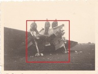 Foto. Wrak Samolotu PZL 37 Łoś -1939 r.