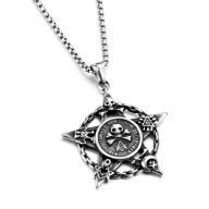 NASZYJNIK PENTAGRAM MASONSKI STAL SZLACHETNA 316L
