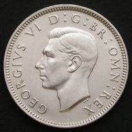 Wielka Brytania 1 shilling 1938 - król Jerzy VI - srebro