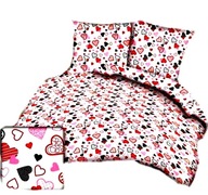 pościel bawełna lux 200x220 + 2x70x80 2x40x40 guzik B 283 Serce dla ciebie