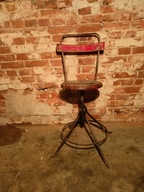 Stare krzesło warsztatowe PRL VINTAGE