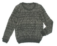 ESMARA_Cudny SWETER_czarny+srebro włochacz_42/44