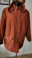 Kurtka damska 48 lekka wagowo zgrabna ocieplana kapuza miedziany kolor