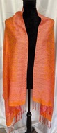 PASHMINA Szal duży (180 cm) pomarańczowy