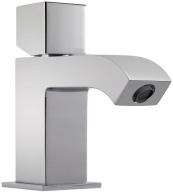 Bateria umywalkowa stojąca Tres srebrny