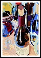 A2 PLAKAT DO KUCHNI JADALNI RESTAURACJI KIELISZEK BUTELKA WINA WINIARNIA