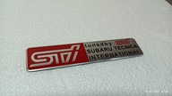 Emblemat Logo Znaczek Aluminium STI Subaru Impreza