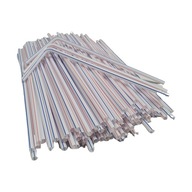 Słomki łamane 100 szt kolorowe do napojów drinków koktajli