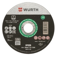 Tarcza tnąca do cięcia stali Wurth 0664131250 125x1 125x22,2mm