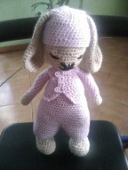 wojownik ninja na szydelku