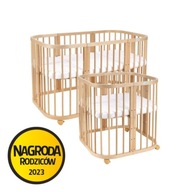 Łóżeczko drewniane Waldin 7w1 77,5 x 127,5 cm beżowy