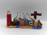 Texel wyspa w Holandii - pamiątka - śliczne foczki - figurka kolekcjonerska