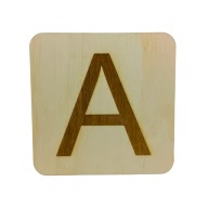 Drewniane LITERY LITERKI na ścianę dekoracja domu Krzyżówka 13,5 13,5 0,5