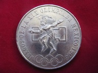 MEKSYK - 25 PESOS1968 Olimpiada - srebro - Gratis dostawa