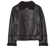 Pepperts kurtka młodzieżowa dziecięca z kożuchem czarna 128 7-8 LAT