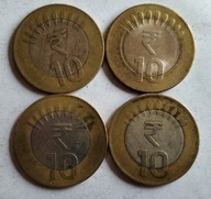 moneta Indie 10 rupii bimetal