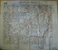 MAPA ALPY -DIE GLETSCHERWELT DER INNER-OETZTALER ALPEN -wyd.1940 rok