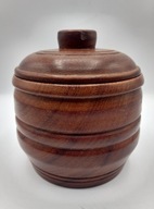 DĘBOWA śliczna szkatuła beczułka, świetna !!!