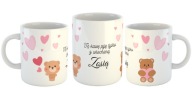 WALENTYNKI KUBEK DLA PAR RÓŻNE WZORY Z WŁASNYM NAPISEM