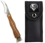 Nóż do Grzybów dla Dziadka z Pędzelkiem i Etui – Prezent dla Grzybiarza