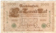 1000 Marek 1910 C75 Wilhelm II Reichsbanknote