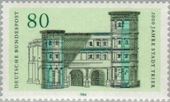 Niemcy 1984 Znaczek 1197 ** Trewir 2000 lat miasta architektura UNESCO