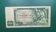Banknot 100 Koron 1961, seria X 85,Czechosłowacja