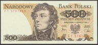 Polska 500 złotych 1982 - Tadeusz Kościuszko - FT - stan bankowy UNC