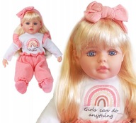 Lalka bobas jak żywa duża 56cm lalki interaktywna mówi śpiewa 2języki uczy