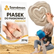 Piasek do piaskownicy Sandman PREMIUM 20 kg – czysty suchy piasek kwarcowy
