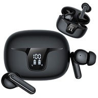 SŁUCHAWKI BEZPRZEWODOWE DOUSZNE TWS XY19 WODOODPORNE 2 MIKROFONY LED EKRAN