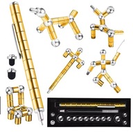 DŁUGOPIS MAGNETYCZNY ANTYSTRESOWY METALOWY WIELOFUNKCYJNY DIY FIDGET PEN