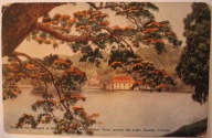 Lake, Kandy, Ceylon - CEJLON - SRI LANKA, CZYSTA, STARA - AZJA, RZADKOŚĆ