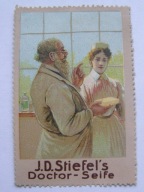 J.D. Stiefel - mydło lecznicze - zalepka reklamowa