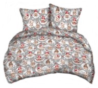 pościel bawełna lux 200x200 + 2x70x80 guzik B 587 księżycowy gnom