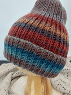 Czapka wełna akryl rękodzieło hand made