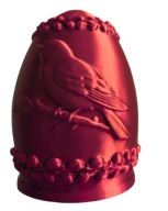JAJKO WIELKANOCNE SŁOWIK 7CM FIGURKA PISANKA 3D
